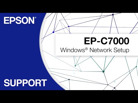 Epson WorkForce Pro EP-C7000 | Windows Network Setup