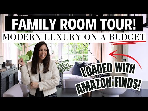 Family Room Tour!  LOADED with BUDGET FRIENDLY FINDS & DECOR HACKS!