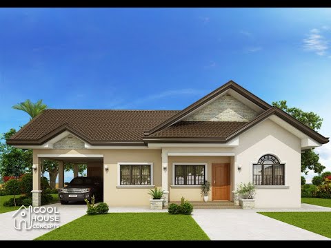 5 Bungalow House Designs with 3 Bedrooms and 2 Bathrooms Floor Plans Included