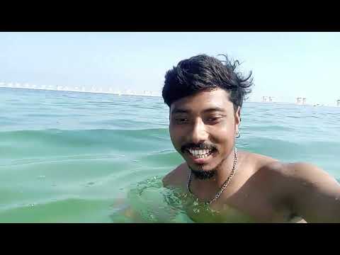 #First time samundra  ma swiming gareko#viralvideo #vlog