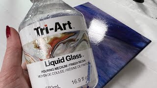 (456) TRIART LIQUID GLASS Pouring Medium PRODUCT TEST Fluid Acrylic Paint Pouring - Flow Art