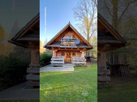 Cozy chalet in the mountains 🏡🏔️ #cabin #tinyhouse #poland #slovakia #housetour