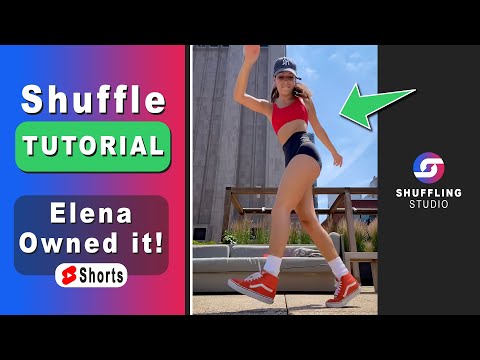 How to Shuffle Dance Tutorial 2022 🔥 Combo Shuffle Tutorial on a viral TikTok Song with Elena Cruz