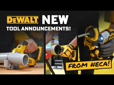 DeWalt New Tools NECA 2024: Nutrunner, Tubing Cutter, & Deburring Tool