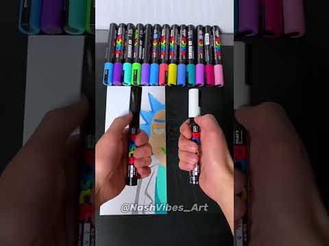 Drawing, But One Side is Glowing! Satisfying! (#shorts)