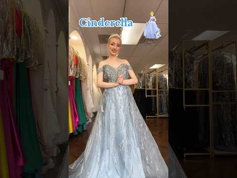 Prom dresses inspired by Disney Princesses👑 #weddingdress #disneyprincess