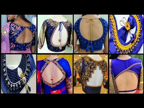 नेवी ब्लू कलर ब्लाउज/nevy blue colour blouse design 2025/New blouse Designs/gourges blouse designs