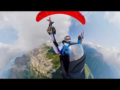 Paragliding in the Dolomites in Italy (on a Gin Leopard and Genie Race 4)