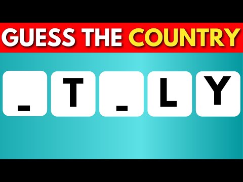 Guess the Country with Missing Letters | Country Quiz