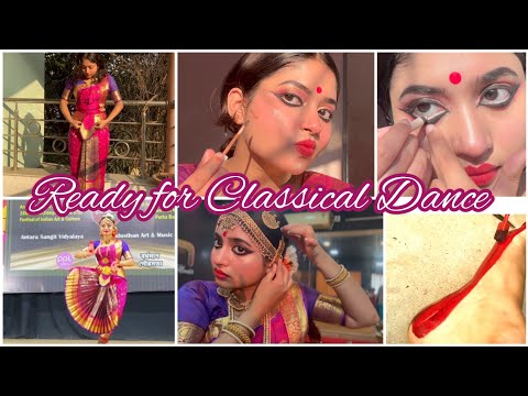 Getting ready for  Bharatnatyam Stage performance | Supriti | #bigginers #detailedvideo