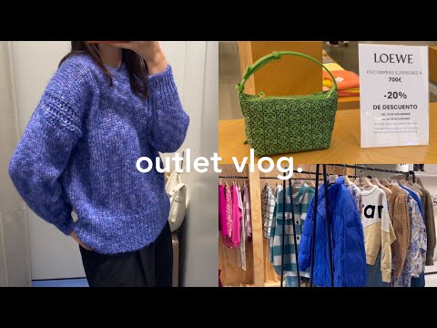 vlog | アウトレットでお買い物👜🇪🇸 | LOEWE半額•海外ブランドetc… | 会社員の休日vlog👩🏻‍💼☁️