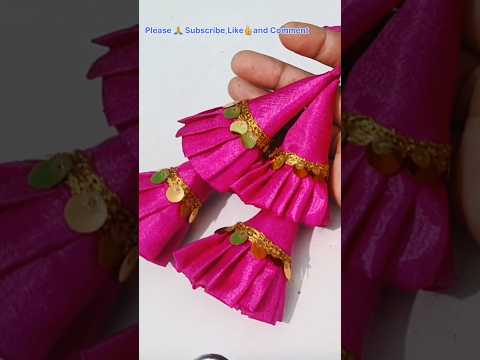 Very Easy and Beautiful Blouse Latkan Making at Home 👌 🏡 #shorts #shortvideo #trending #latkan