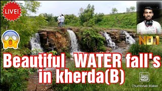 Beautiful waterfalls in kherda(B) | and how water overflows from the bridge during rainy season