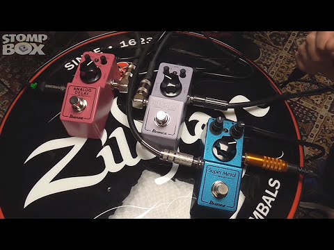 Ibanez Mini Pedal Demos: AD Analog Delay, CS Chorus & SM Super Metal