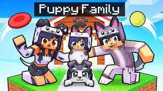 Having a PUPPY FAMILY in Minecraft!