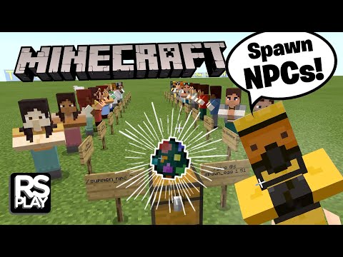 Spawn NPCs! As many as you like in Minecraft!