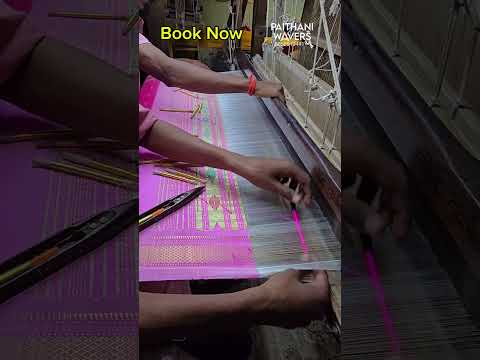 Making of Paithani Silk Saree BOOK Now #silk #yeolasaree #paithani #handmadepaithani