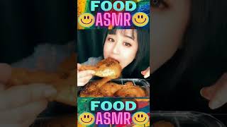 Spicy Chicken ASMR Eating Shorts #shorts #asmr #penguintvasmr #eatingshow