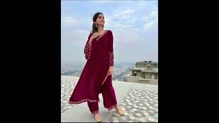 #Latest Velvet Suit Designs#Unique Colours Velvet Suit Designs#Velvet Dresses..