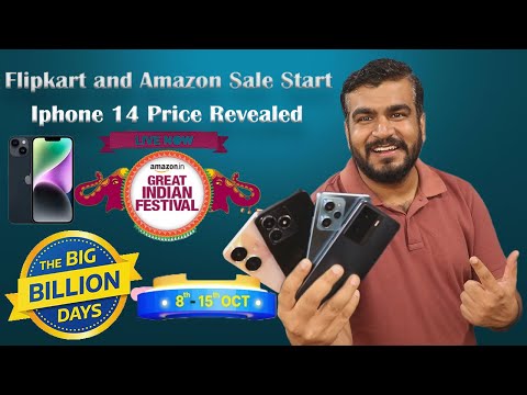 Flipkart Big Billion Sale and Amazon Great Indian Festival Sale Date Announce ! Iphone 14 Price HERE