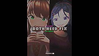 Mita vs Monika | Miside vs Doki Doki Literature Club #shorts