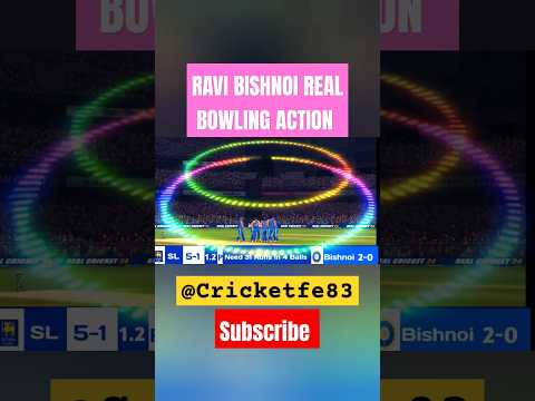 Ravi Bishnoi Real Bowling Action l #shorts