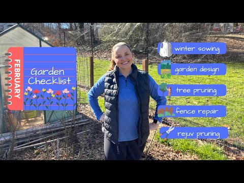 February Garden Checklist ✅ SPRING FEVER, BIG plans, & Cottage Garden Dreams 🍅🌻🫐🧄I CAN'T WAIT!!!