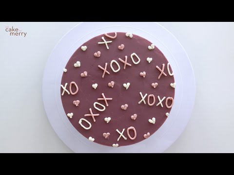 Valentine's Day XOXO Cake