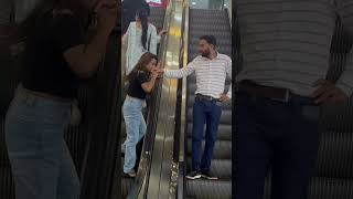 Funny prank 😂 in escalator #shorts #shortsfeed #prank #viral #escalator #prankinindia #funny