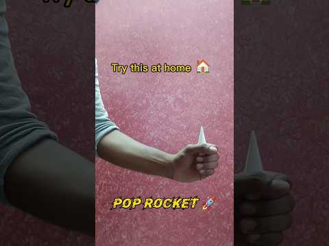 Try this at home 🏠 pop rocket 🚀#experiment #telugu #telugufacts #facts