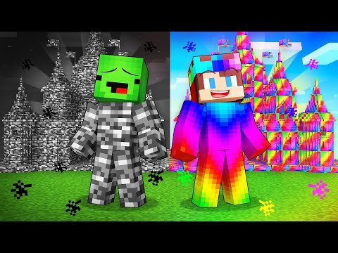 Mikey EVIL King vs JJ GOOD King Survival Battle in Minecraft (Maizen)