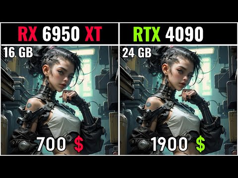 RTX 4090 vs RX 6950 XT - 20 GAMES TESTED AT 1080P - 2K - 4K