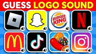 Guess The Logo Sound 🔥🔊 McDonald's, Pepsi, Facebook, TikTok | Logo Quiz