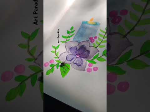 Flowers #shorts #shortvideo #viralvideo #art #painting #easypaiting #acrylicpainting