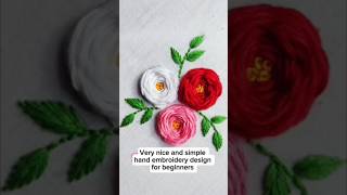 Easy and simple hand embroidery design for beginners#shorts#viralshorts#trendingshorts#embroidery