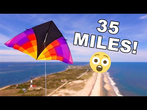 Flying a Delta Kite CRAZY High with Camera & Crashing It