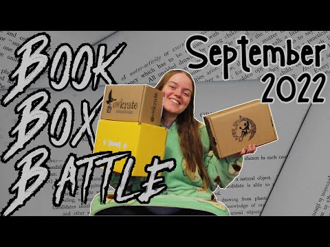 BOOK BOX BATTLE | September 2022 | Illumicrate vs. OwlCrate vs. FairyLoot triple unboxing