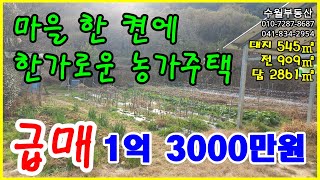 !!토지면적 총 1305.2평!! 마을 한 켠에 한가로운 농가주택🌳 넓은 토지와 모든 시설을 모두 갖춘 귀농·귀촌 완벽 준비!