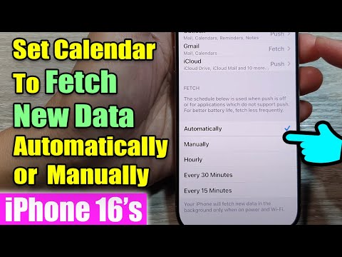 iPhone 16/16 Pro Max: How to Set Calendar To Fetch New Data Automatically or Manually