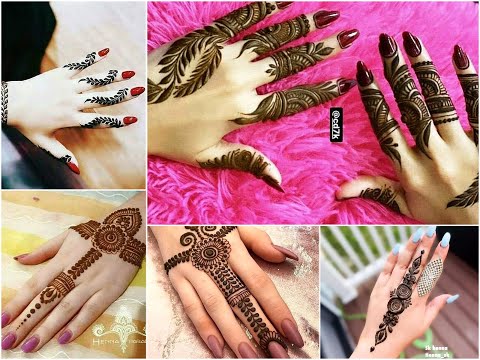 2023 Eid special mehndi design for young girl latest Bel and finger mehndi design