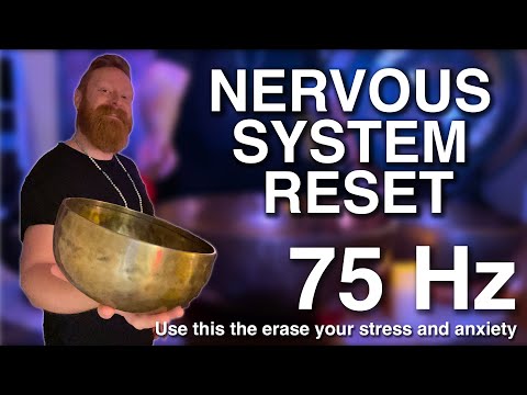 Nervous System Reset | 75 HZ Low Frequency Sound Healing | 3 hour