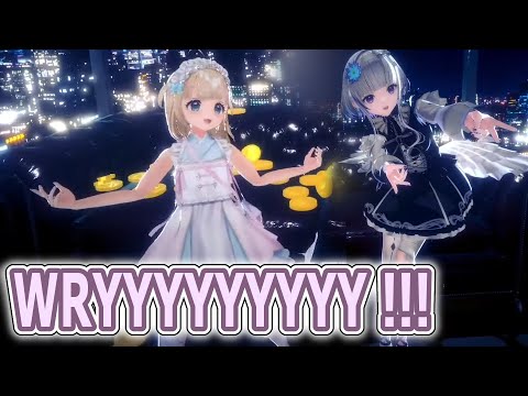 Cute Usuwa Suu and Kanau interaction in Suu's 3D debut