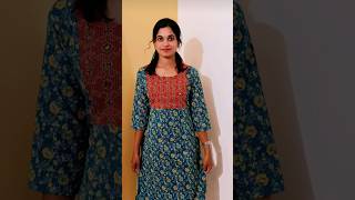 Cotton Hand Work Kurthy #youtube #fashion