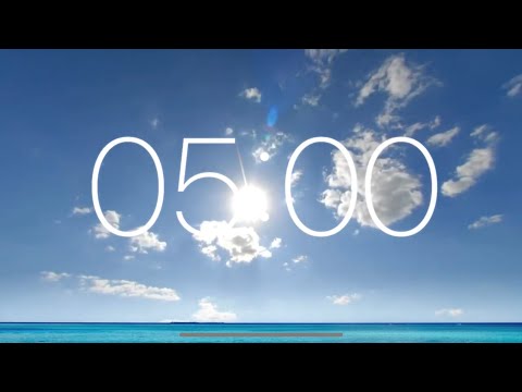 5 Minute Timer - Ocean Waves Relaxation