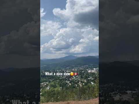 View from the top of Rossland BC Canada🇨🇦 #shorts #shortsvideo #fyp #rosslandbc #beautifulview