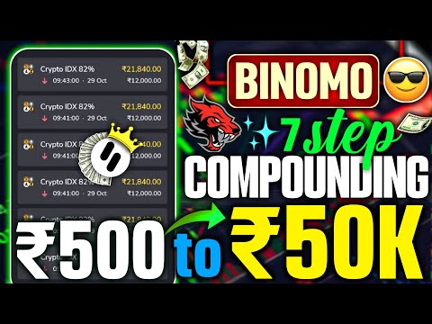 Binomo 100% Winning Bug🤑 | Binomo ₹500 to ₹50000 Live Compounding