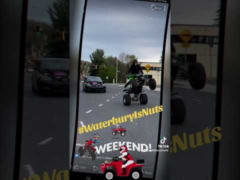 Quad Pops Wheelie #connecticut #waterburyconnecticut #WaterburyIsNuts