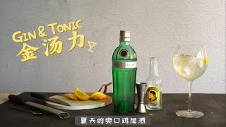 最爽口的雞尾酒[金湯力Gin&Tonic]！配方簡單口感舒適，微醺小姐姐的最愛！【任芸丽】