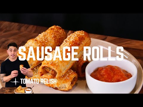 The best Homemade Sausage Roll recipe with Tomato Relish