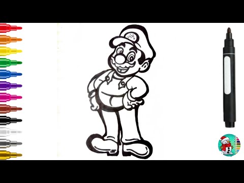 How to draw Super Mario |supermario drawing easy steps#art #drawingforkids#drawing painting & magic